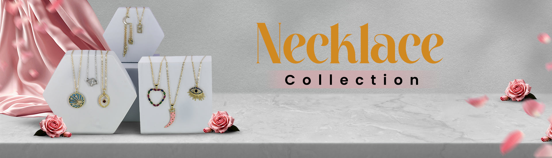 18K Gold-Plated Necklaces By The Anaya Collections