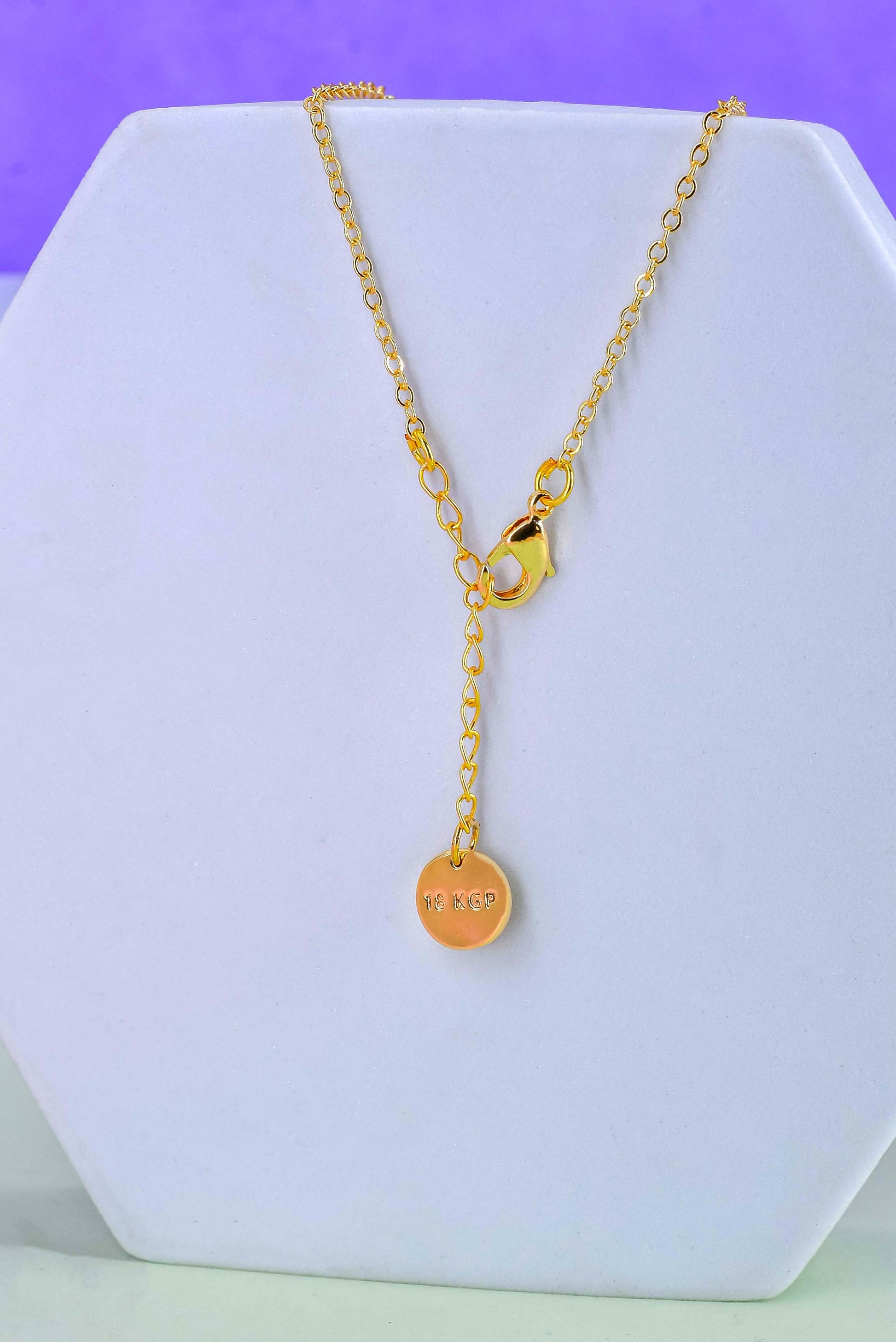 18k Gold Plated Adjustable Chain with clasp