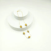 5 Charm Floral Dainty Necklace