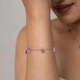 Amethyst Cascade Bracelet