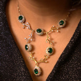 Antler Crystal Marquise Luxury Jewellery Set