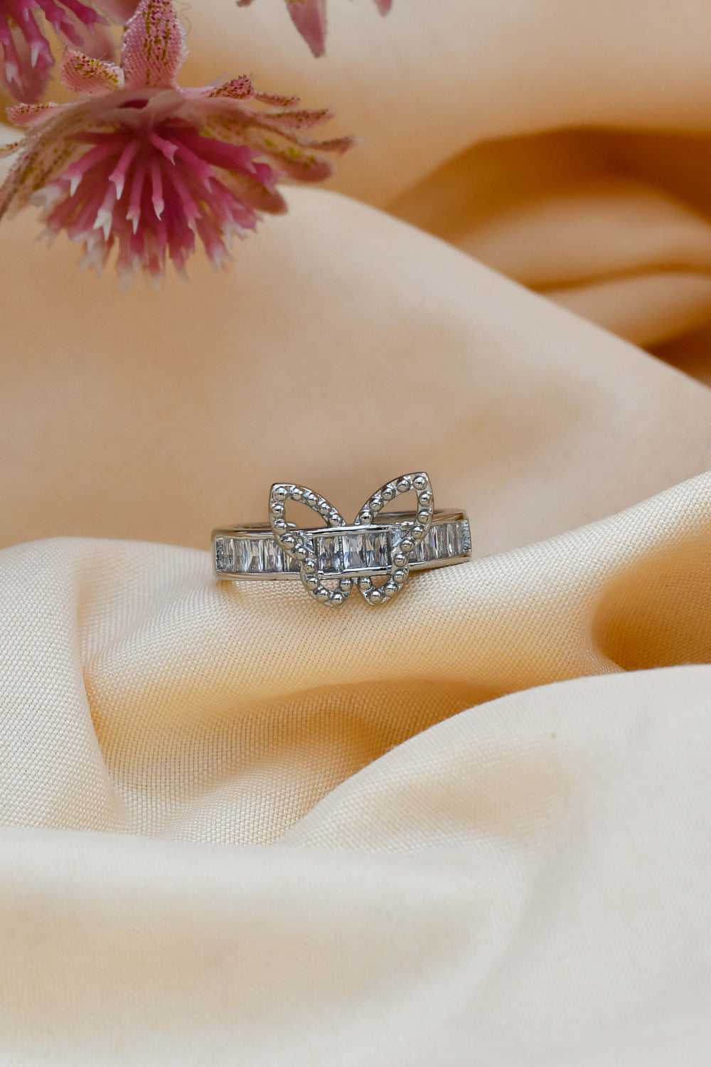 CZ Butterfly Ring