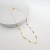 CZ Dainty Box Necklace