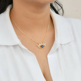 CZ Lashes Evil Eye Chain