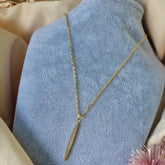CZ Stick Pendant Chain