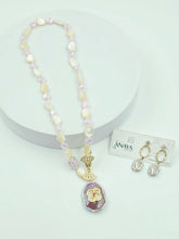 Celeste Royale - MOP Agate Marcasite Necklace Set