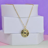 Coin Evil Eye Pendant Chain