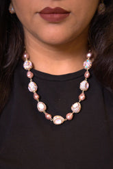 Crystal Marquise Shell Pearl Luxury Jewellery Set