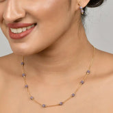 Cuboid Beaded Dainty Necklace