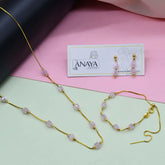 Cuboid Beaded Dainty Set