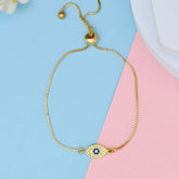 Cute Evil Eye CZ Pull Bracelet