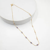 Dainty 2 Tone Beaded Necklace