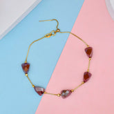 Dainty Almond Ruby Bracelet
