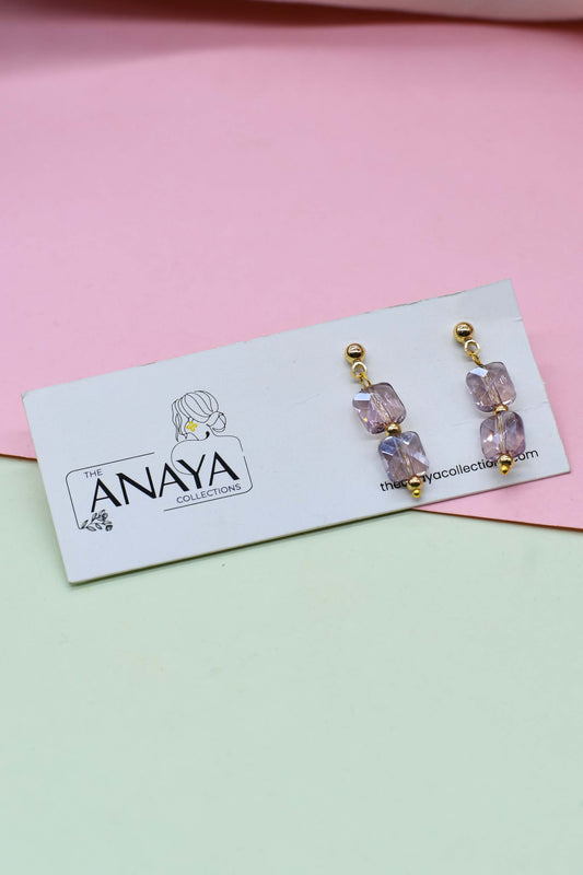 Ethereal Square Dainty Earrings