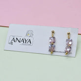 Ethereal Square Dainty Earrings