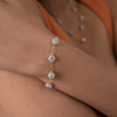 Flat Hexagon Dainty Bracelet