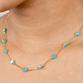 Flat Round Dainty Necklace