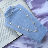 Flat Round Pearl Necklace