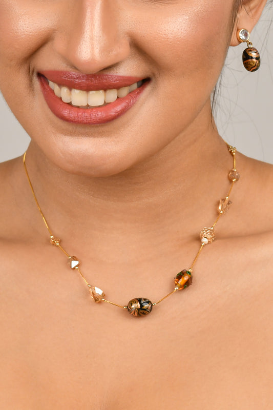 Floral Murano Pearl Dainty Set 2