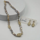 Celeste Shore Elegance Luxury Shell Pearl Necklace Set