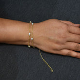 Freshwater Pearl Double Chain Bracelet