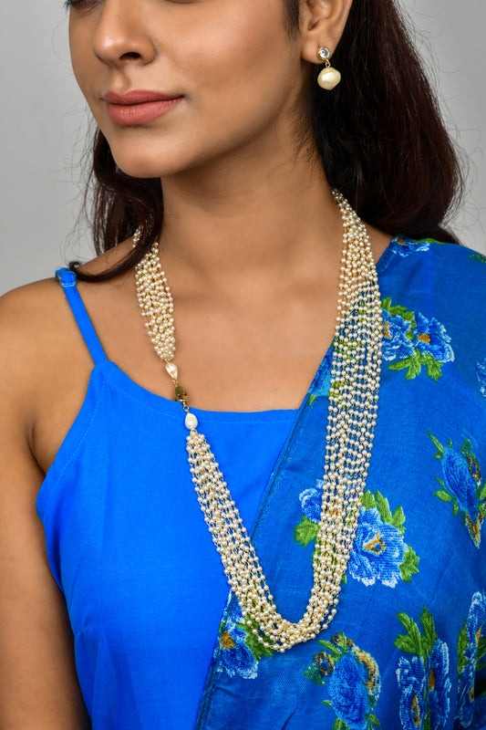 Ganthan Gleam Necklace With Earrings