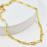 Gleaming Paperclip Link Chain