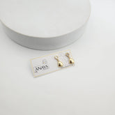 Golden Pebble Dainty Earrings