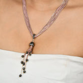 Italian Grace Tassel Radiance Necklace