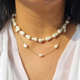 Lustrous Layered Freshwater Pearl Necklace