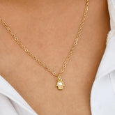 Mini MOP Hamza Pendant Chain