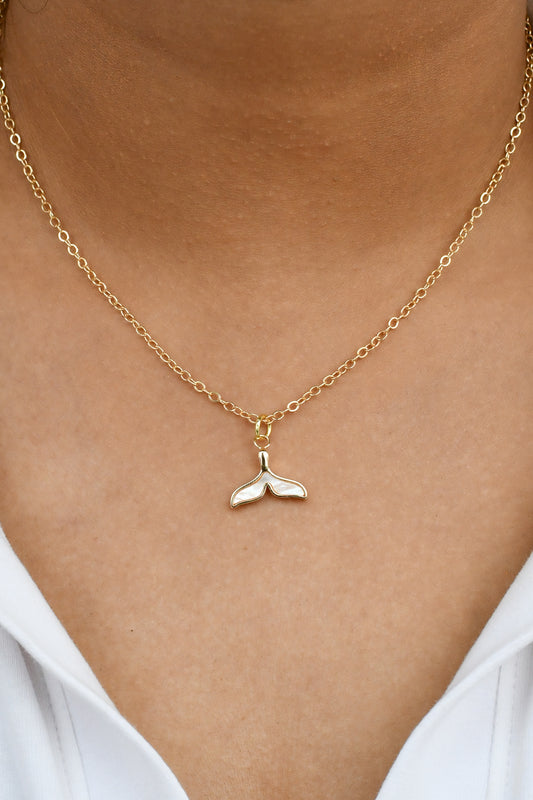 Mother of Pearl (MOP) Mermaid Chain Necklace