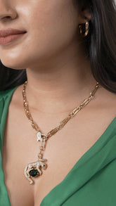 Paperclip Panther Pendant Chain