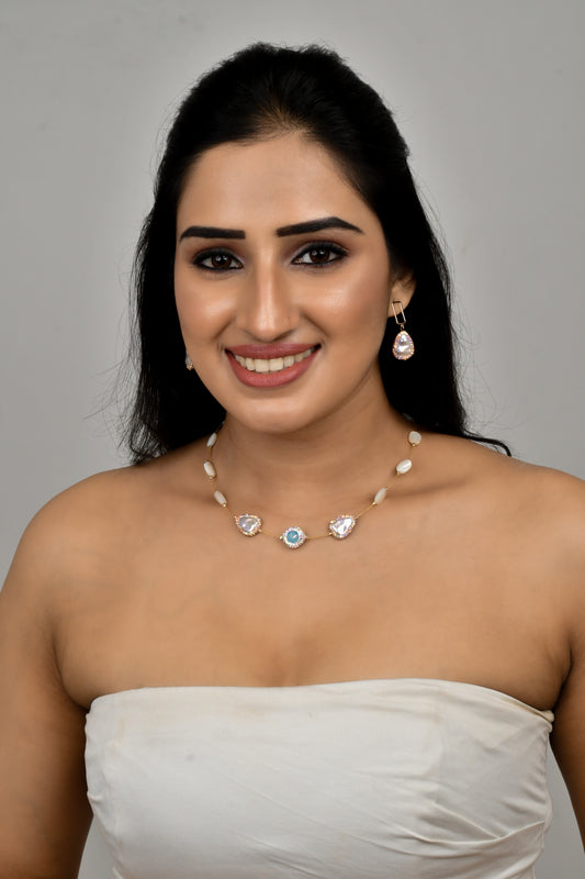 Pearlshine Marcasite Set