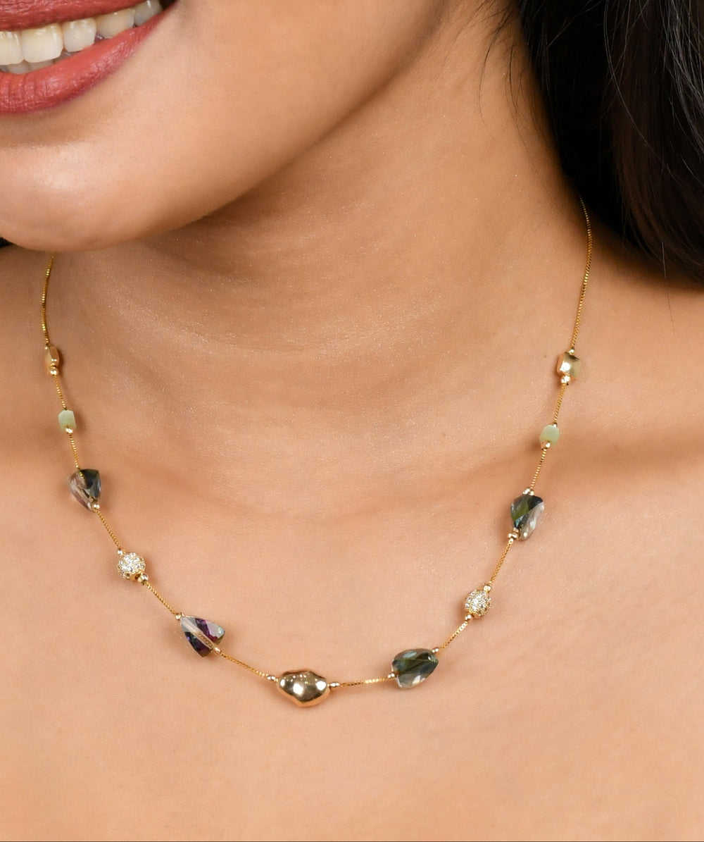 Pebble Harmony Dainty Necklace 1