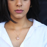 Ruby Heart Pendant Chain