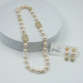 Shell Pearl Elegance Luxury Necklace Set