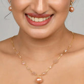 Shell Pearl Harmony Dainty Necklace