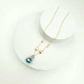 Shell Pearl Garden Dainty Necklace