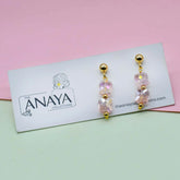 Square Beaded Dainty Earrings