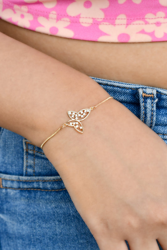 Studded Butterfly Pull Bracelet 1