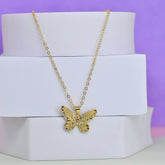 Web Butterfly Pendant Chain