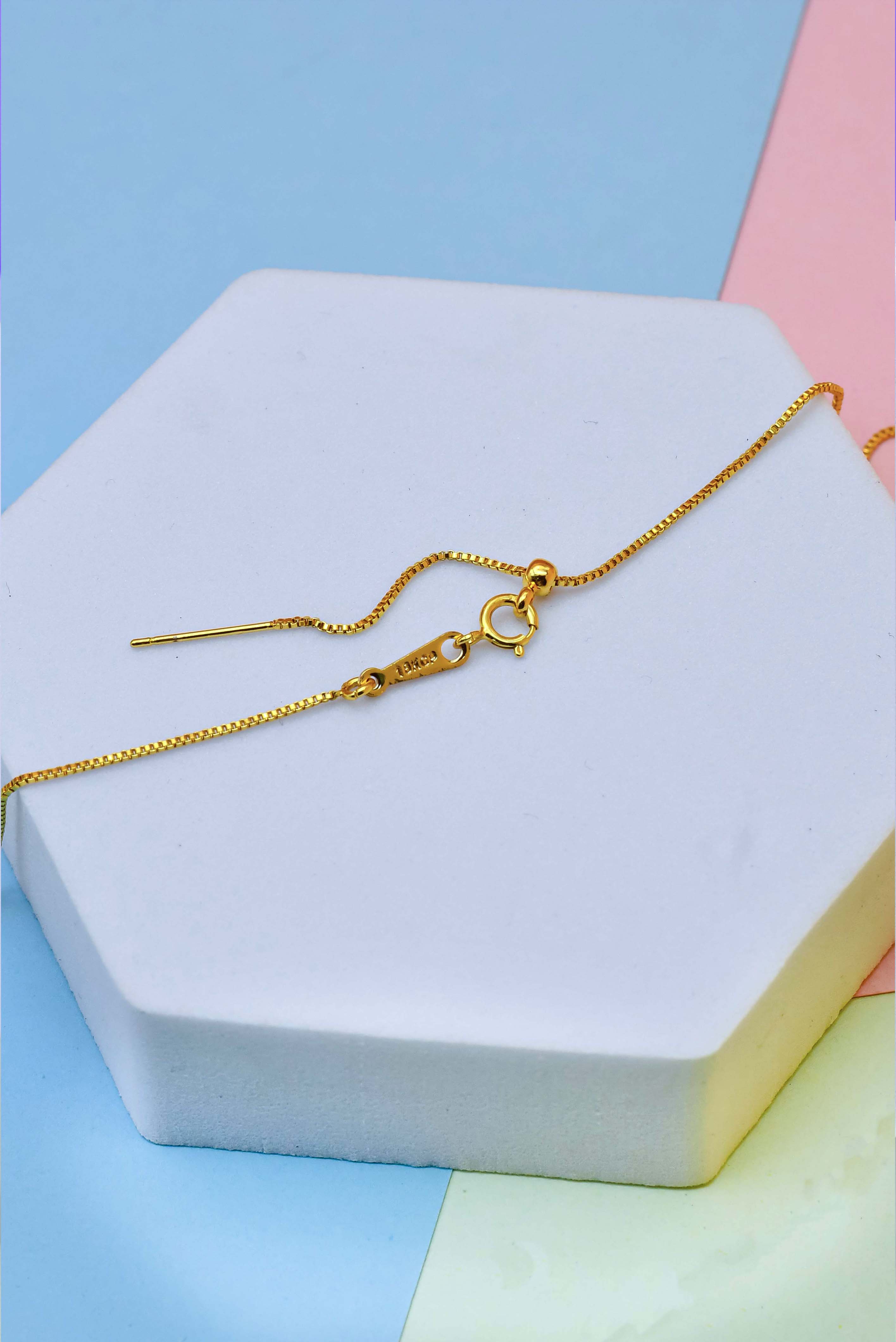 18K Gold Plated Spring and Needle Lock