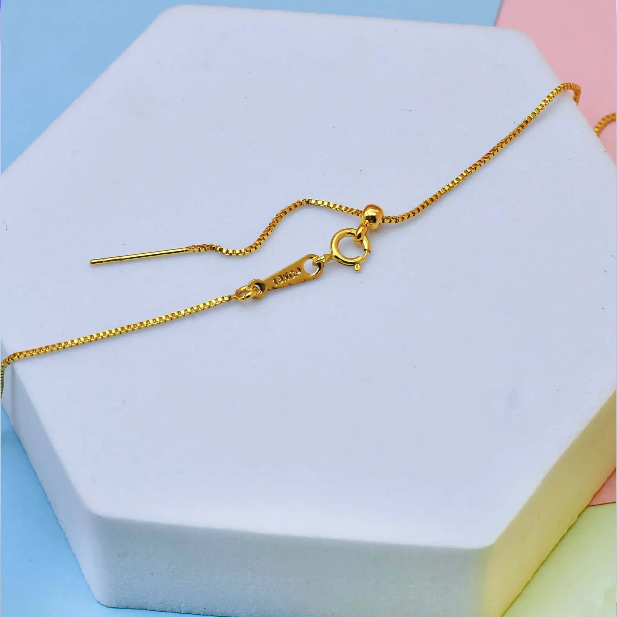 18K Gold Plated Spring and Needle Lock
