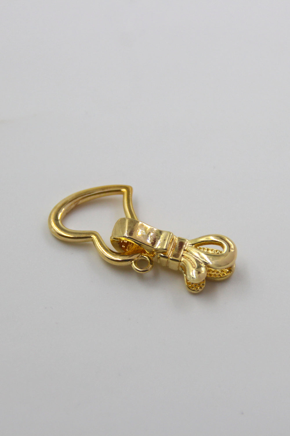 18k Gold Plated Heart Shape Chain Lock