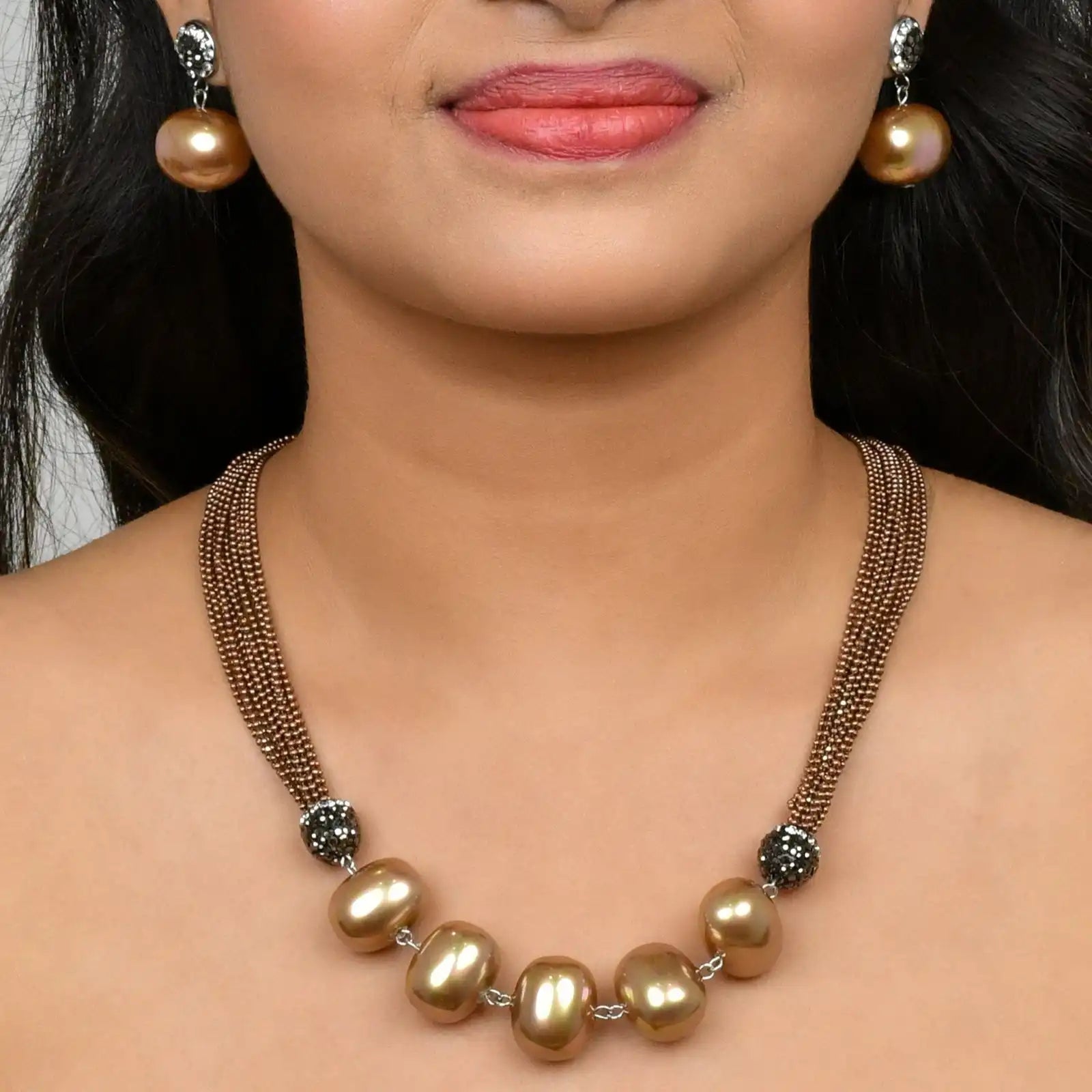 5 Pearl Italian Chain Set