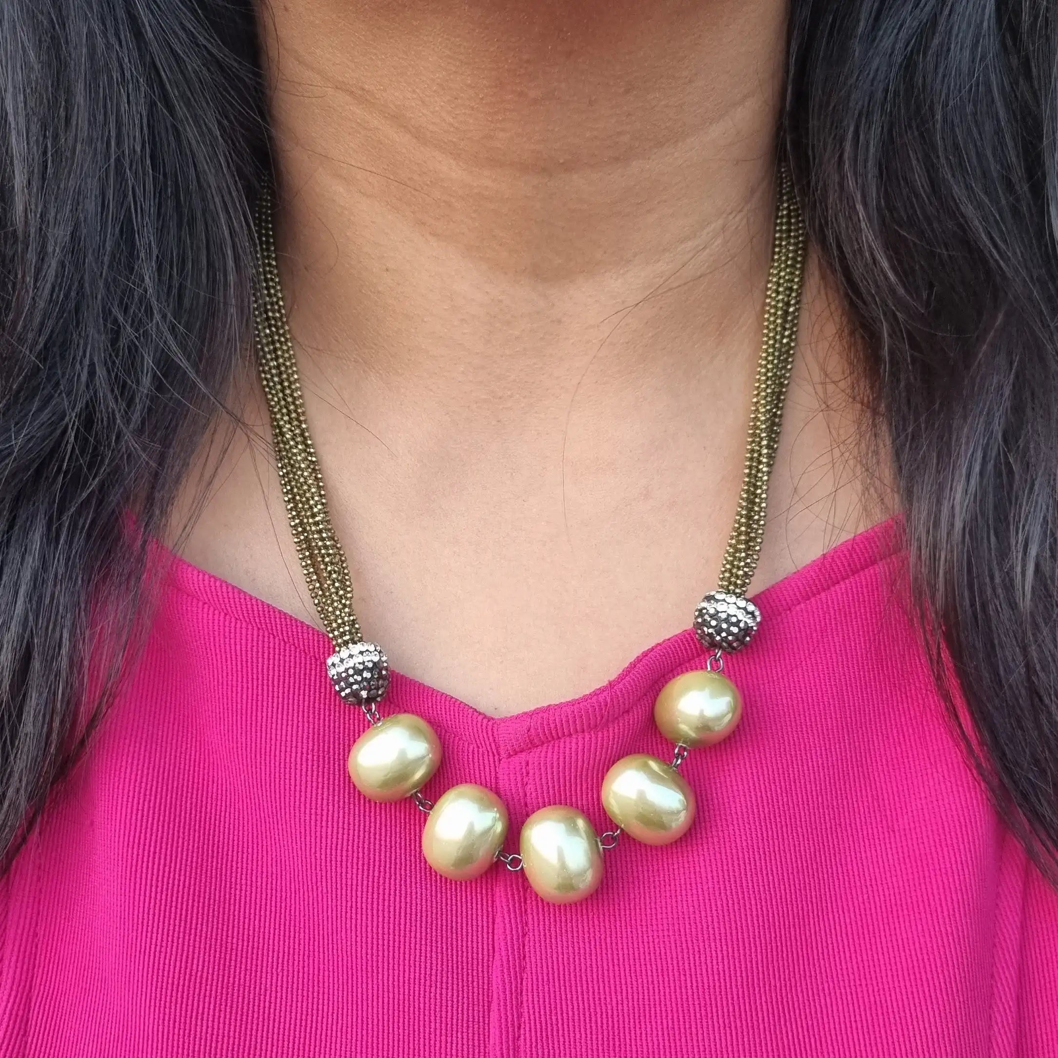 5 Pearl Italian Chain Set