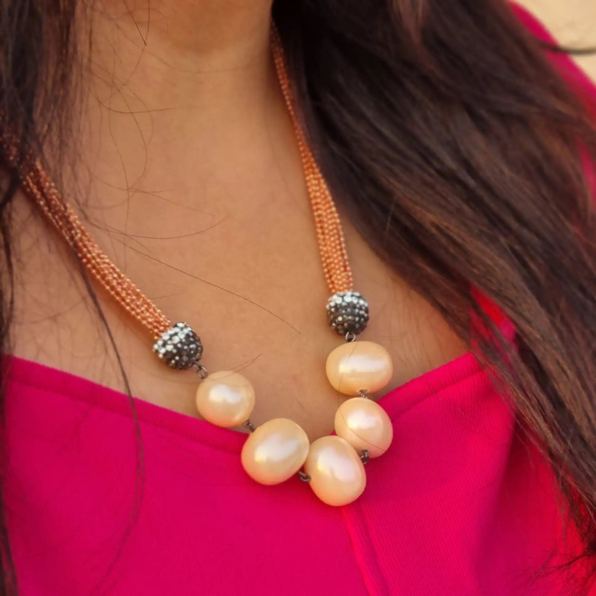 5 Pearl Italian Chain Set