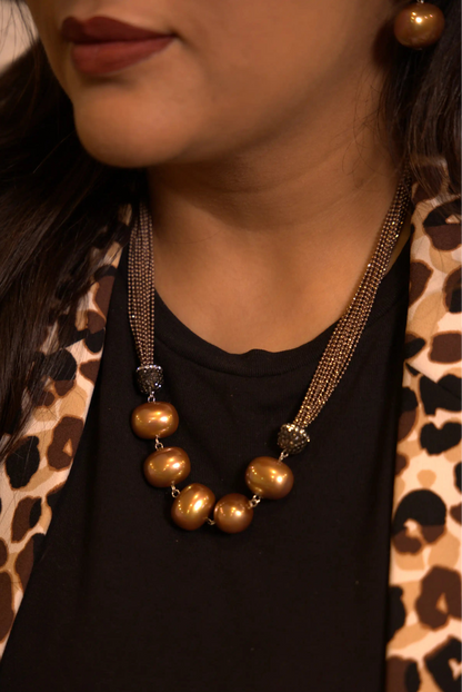 5 Pearl Italian Chain Set