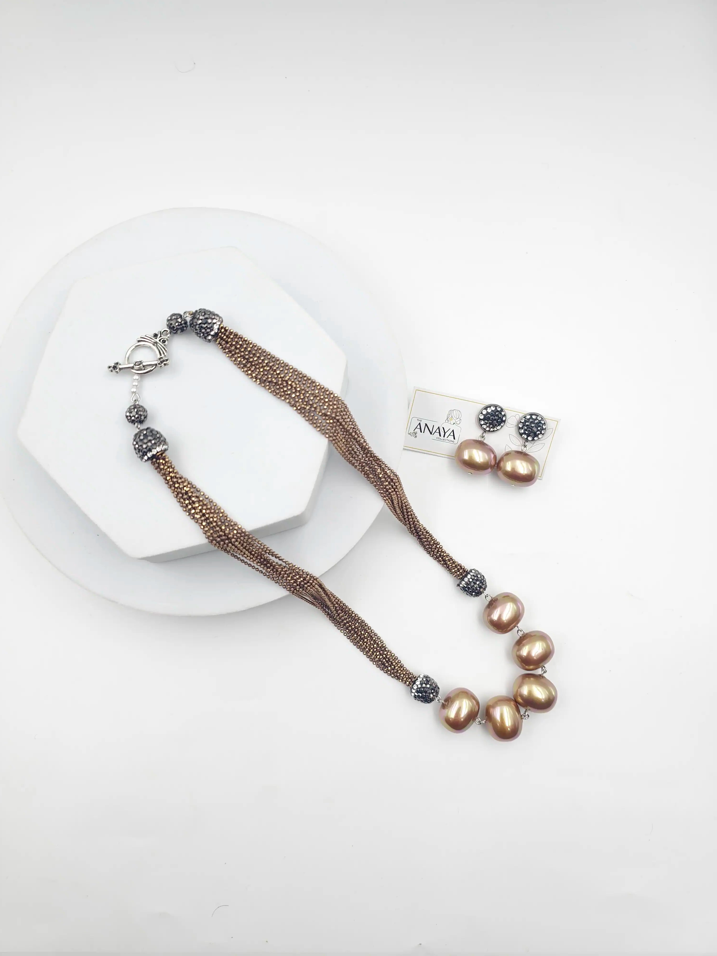 5 Pearl Italian Chain Set